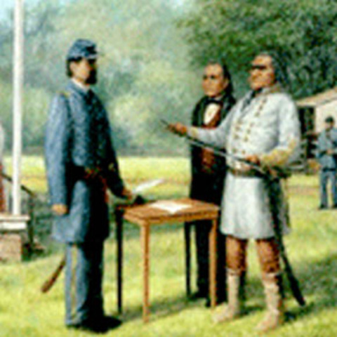 Confederate General Stand Watie surrenders the last significant Rebel army.