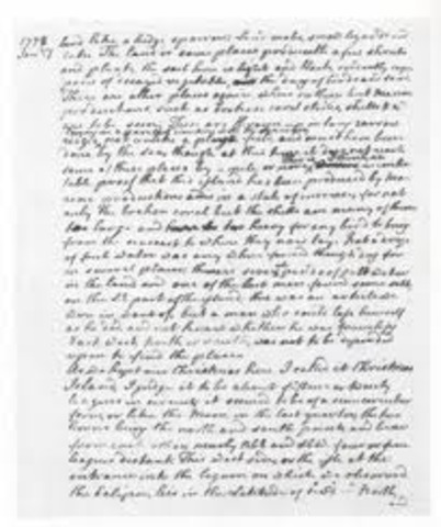 Captain Cook's journal