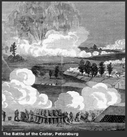 Union forces nearly completely destroy Petersburg's defence lines