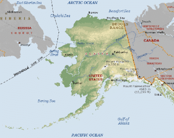 Russia turns over alaska