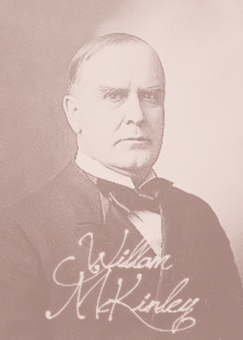 William McKinley is inaugurated.