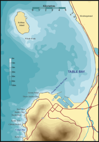 Arrived at Table Bay [Now called Cape Town]