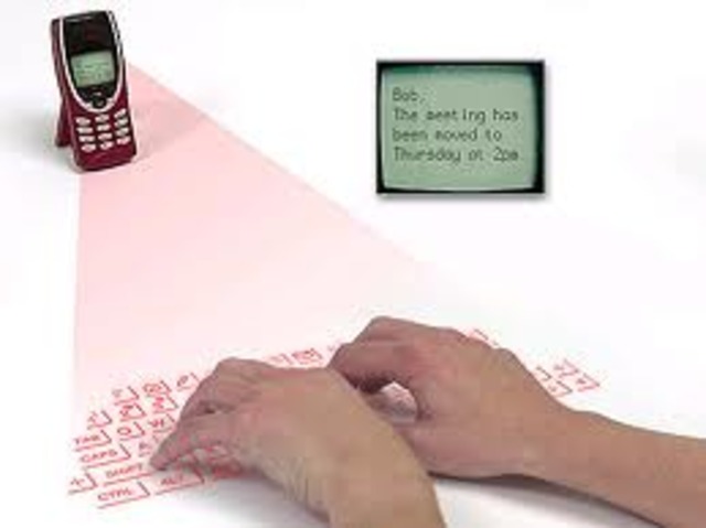 Virtual keyboard by Canesta