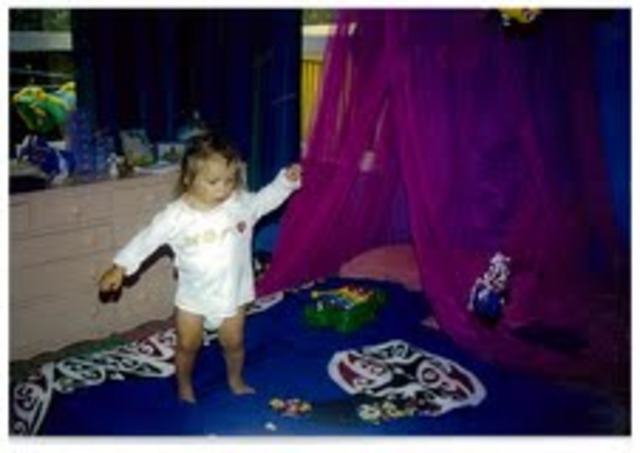 playing in my bed room