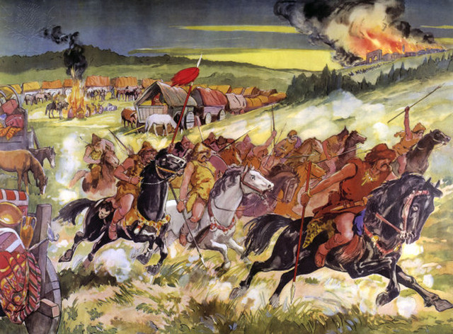 Italy invaded by the Huns