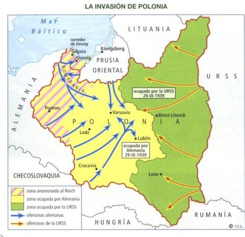 La URSS se anexiona la zona oriental de Polonia