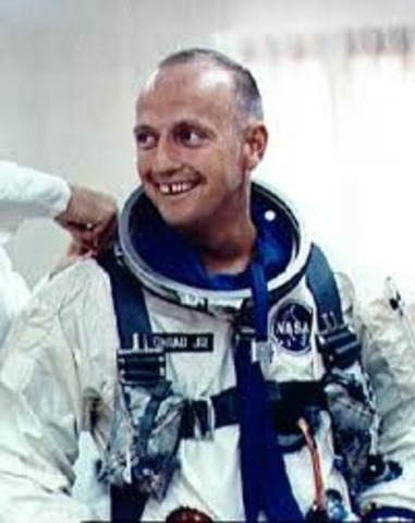 Third man to walk on the moon... Dead.