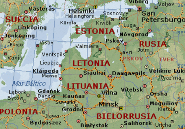 La URSS ocupa los Estados Bálticos