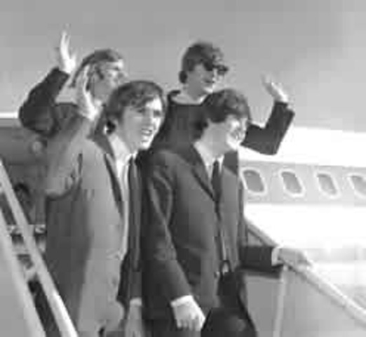 The Beatles arrive in America