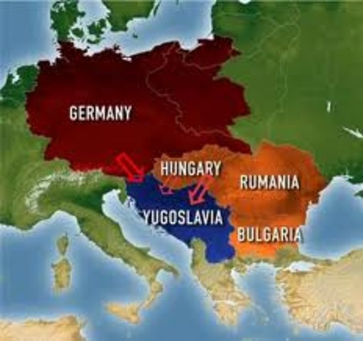 Los regímenes dictatoriales se aliaron con Alemania.