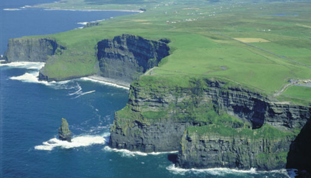 Cliffs of moher rocks form