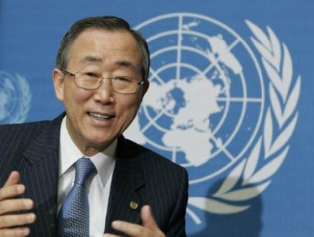 Ban Ki Moon becomes our secretary-general for the United Nations.
