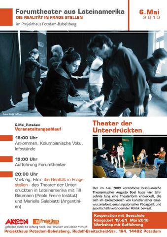 Themenabend: Das Theater der Unterdrückten in Lateinamerika