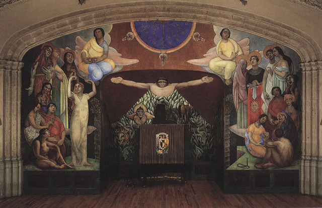 Kahlo va a la Escuela Preparatoria Nacional de México