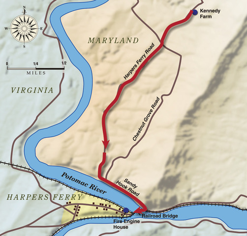 John Brown attacks Harpers Ferry