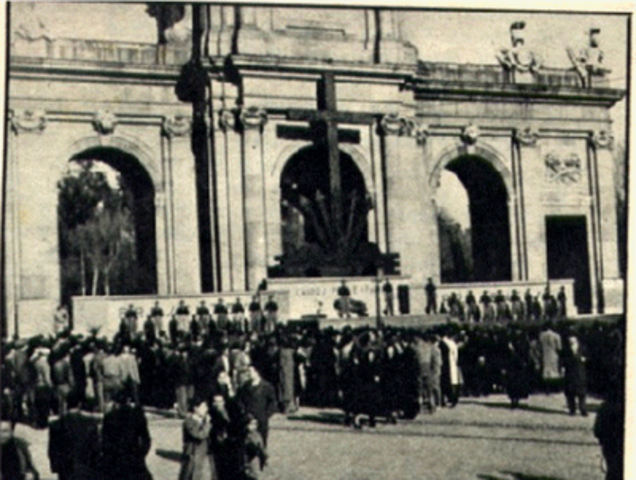 los nacionales entran en Madrid.