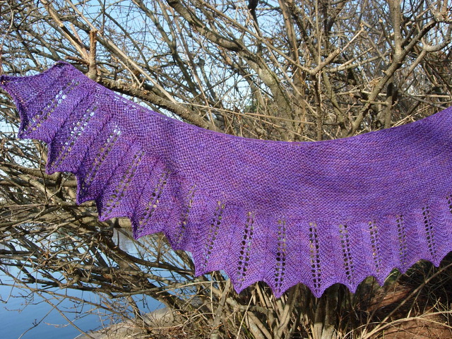 Fastest Shawl Completion Ever!