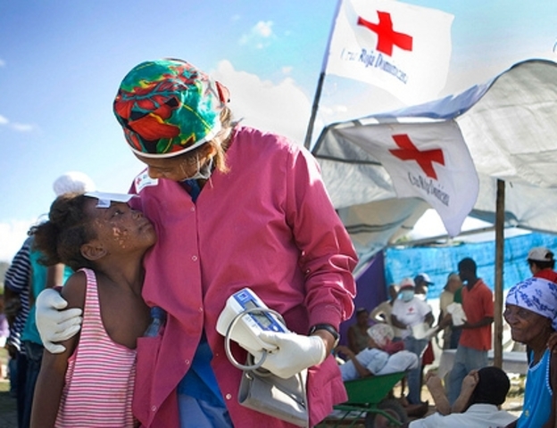 American Red Cross helped Haiti recover from earthquake.