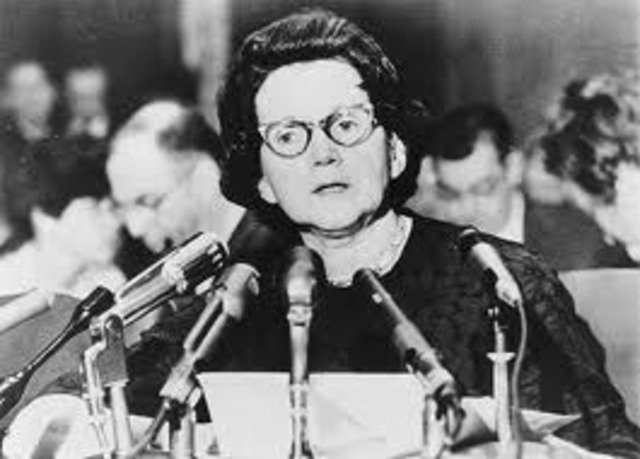 Carson Testifies on the use of pesticides