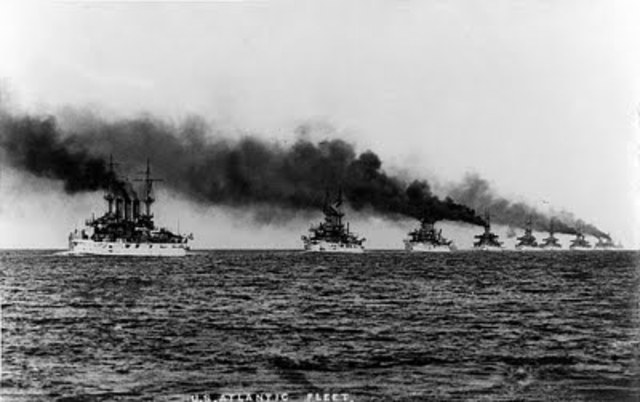 roosefelt sends great white fleet acrosss the world