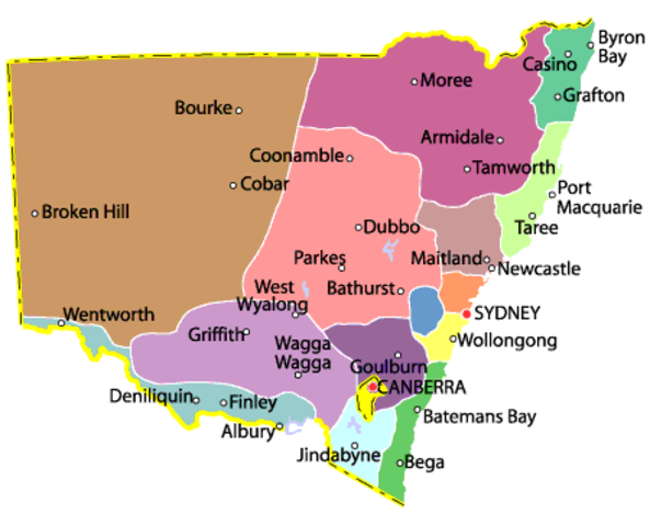 Male land onwers in New South Wales voted in the first Legislative Council elections