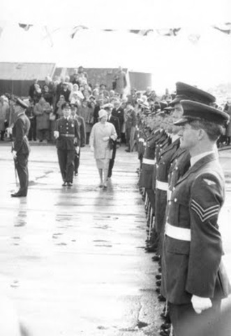 The Queens Visit to the RAF Saxa Vord