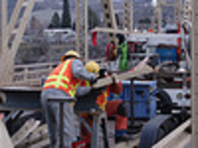 The Albert D. Rosellini Memorial Bridge was closed through the 17th to set girders