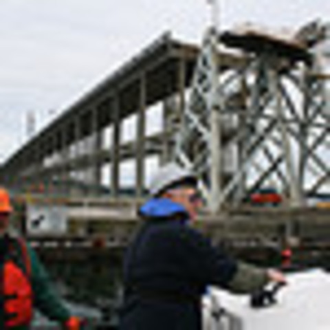 West Half of  William A. Bugge Memorial Bridge Widened