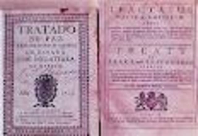 El tratado de Utrecht pone fin a la guerra de Sucesión y Felipe V accede al trono español.