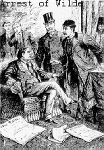 Oscar Wilde arrested