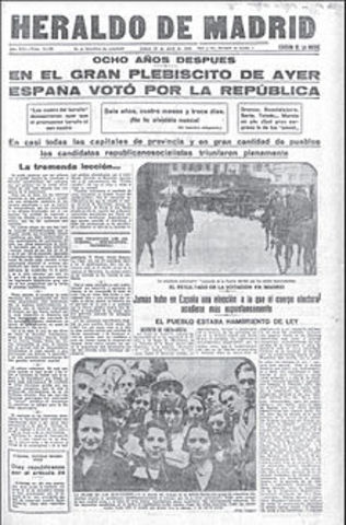 elecciones municipales del domingo 12 de abril de 1931