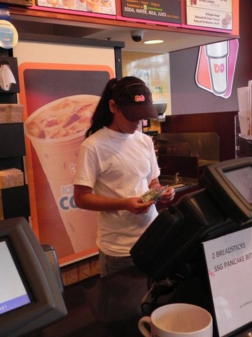 I got my first job in Dunkin Donut