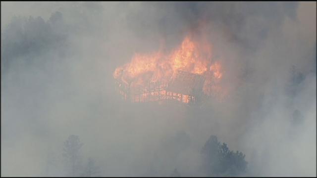 7:14 p.m. - Fire destroys 6 structures