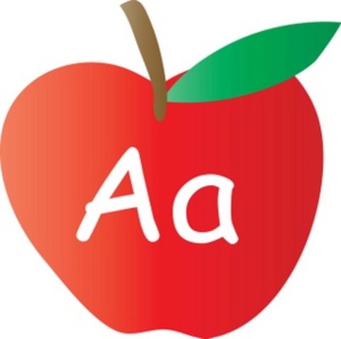 Letter A and Apple Theme