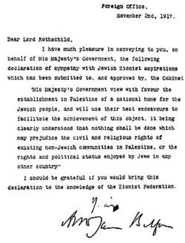 The Balfour Declaration