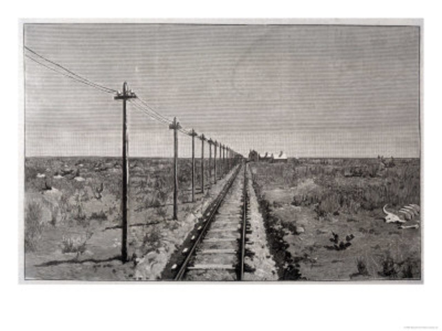 Lignes télégraphiques reliant la côte ouest de l'Europe.