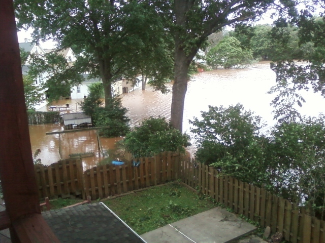 Hurricane Irene Hits