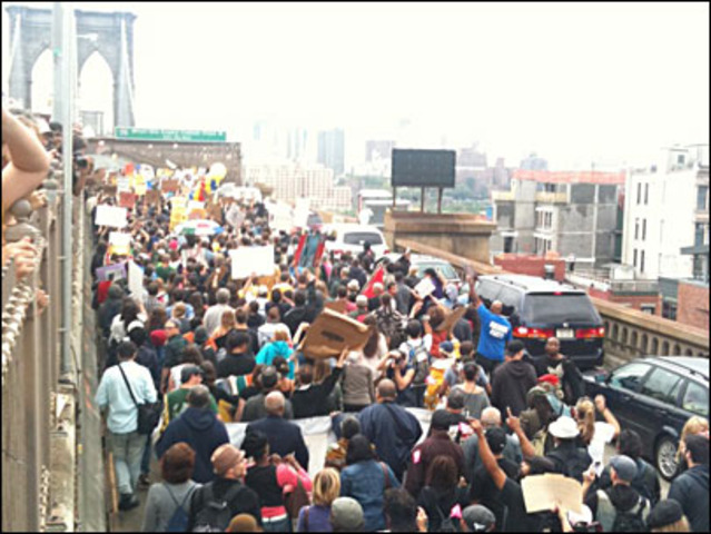 Brooklyn Bridge Protest