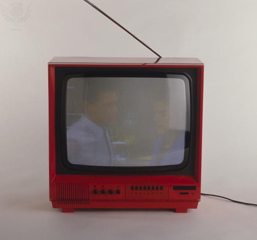 moms first tv in black and white