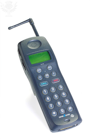 dad got a mobile phone