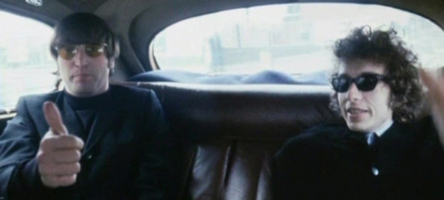 Dylan and the Beatles meet for the first time