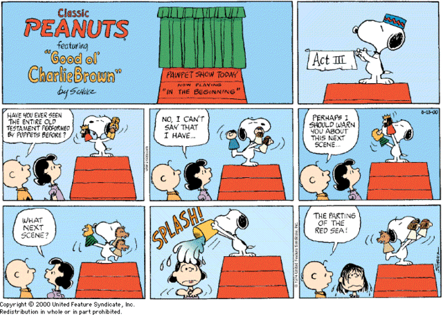 The first Peanuts comic strip appeared in seven newspaper