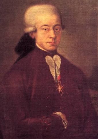 Wolfgang Amadeus Mozart en el año  1769 realizó una extensa gira por Italia y conoció al Padre Martini