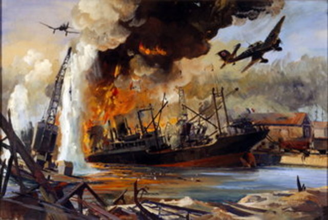 Bombing the Port of Dunkirk