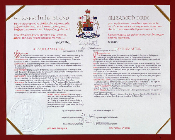 L'Acte du Constitution et l'Acte du Canada
