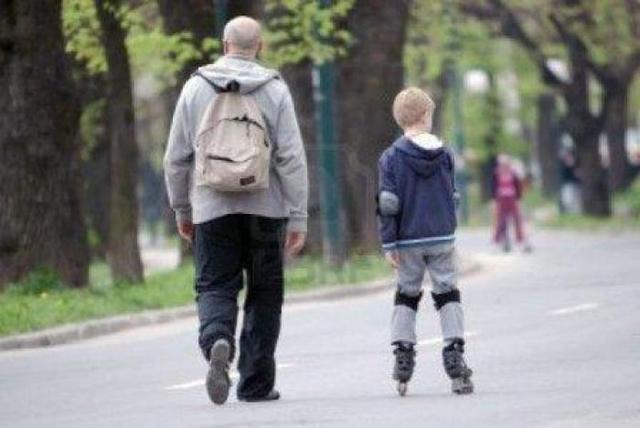 Papá me lleva a la escuela