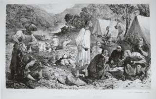 Whites attack the chinese