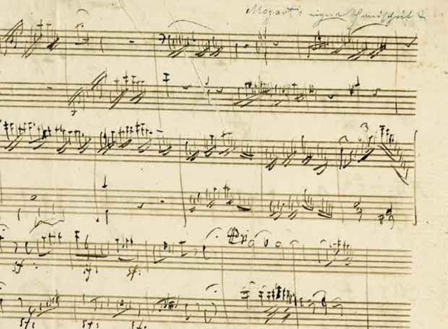 Composición de: La pequeña serenata nocturna.