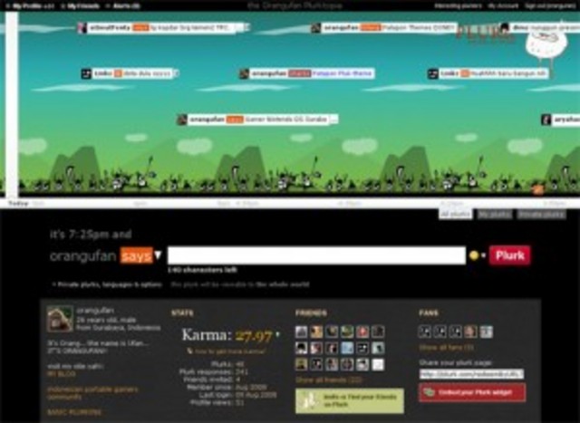 Plurk new theme