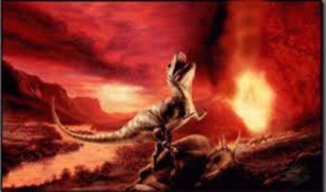 Extinción de los dinosaurios.